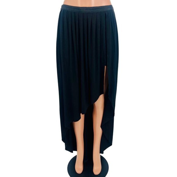 Vintage Y2K Urban Outfitters Black High-Low Maxi Skirt W/ Shorts Whimsygoth Boho - Picture 11 of 12